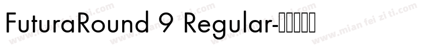FuturaRound 9 Regular字体转换
